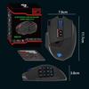 Gamspeed Wireless Gaming Mouse Dual with RGB Side 16400 Adjustable Precision 16 Programmable Buttons (Wired/Wireless Mode) Buttons, 2.4GHz Wireless,