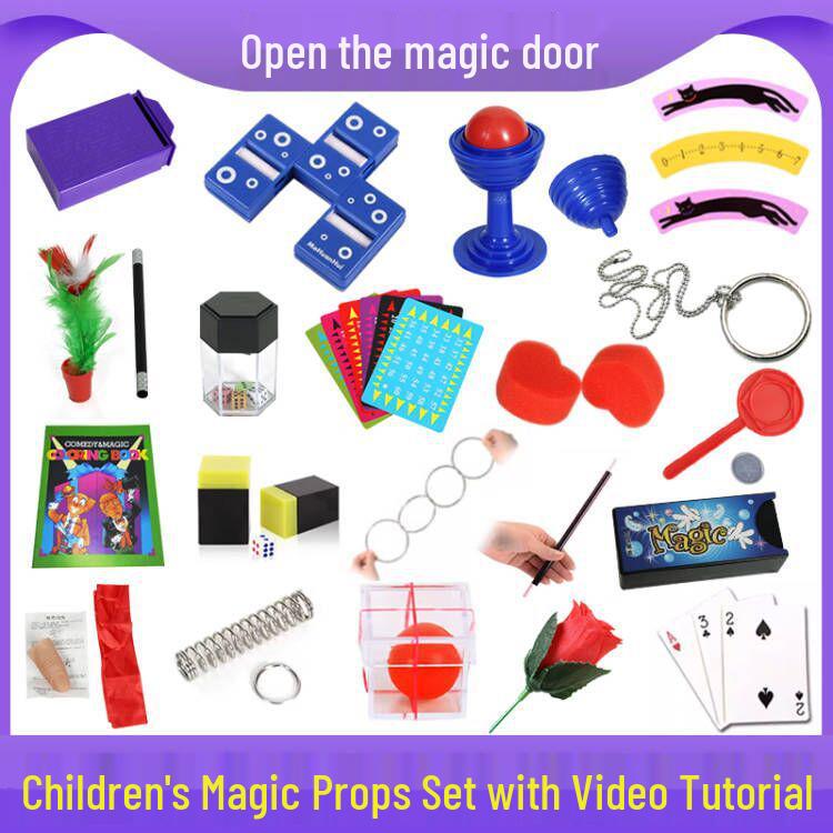 Kids' Magic Set: Rose Flower & Heart Sponge Tricks