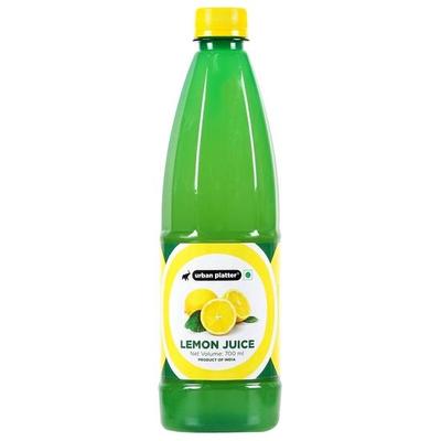Urban Platter Koncentrát citronové šťávy, 700 ml [ekvivalent 70 citronů!], Rychlé a snadné, ideální pro nápoje a každodenní použití.