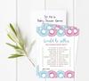 Inkdotpot Donuts Baby Shower Game Set Of 50 BabyA  AlphabetA  ABCA  Game He Or She Party