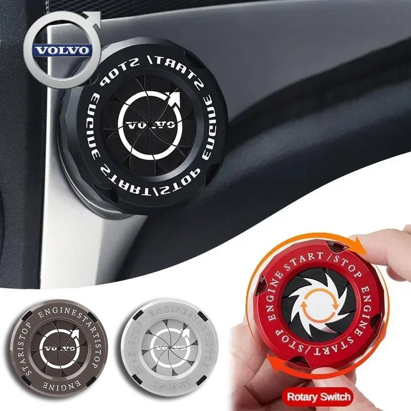 For Volvo Car Onekey Start Stop Button Cover Interior Decor Sticker For Volvo ES90 EC40 EX40 EM90 XC90 V60 XC60 V40 S80 S60 S90 BO7