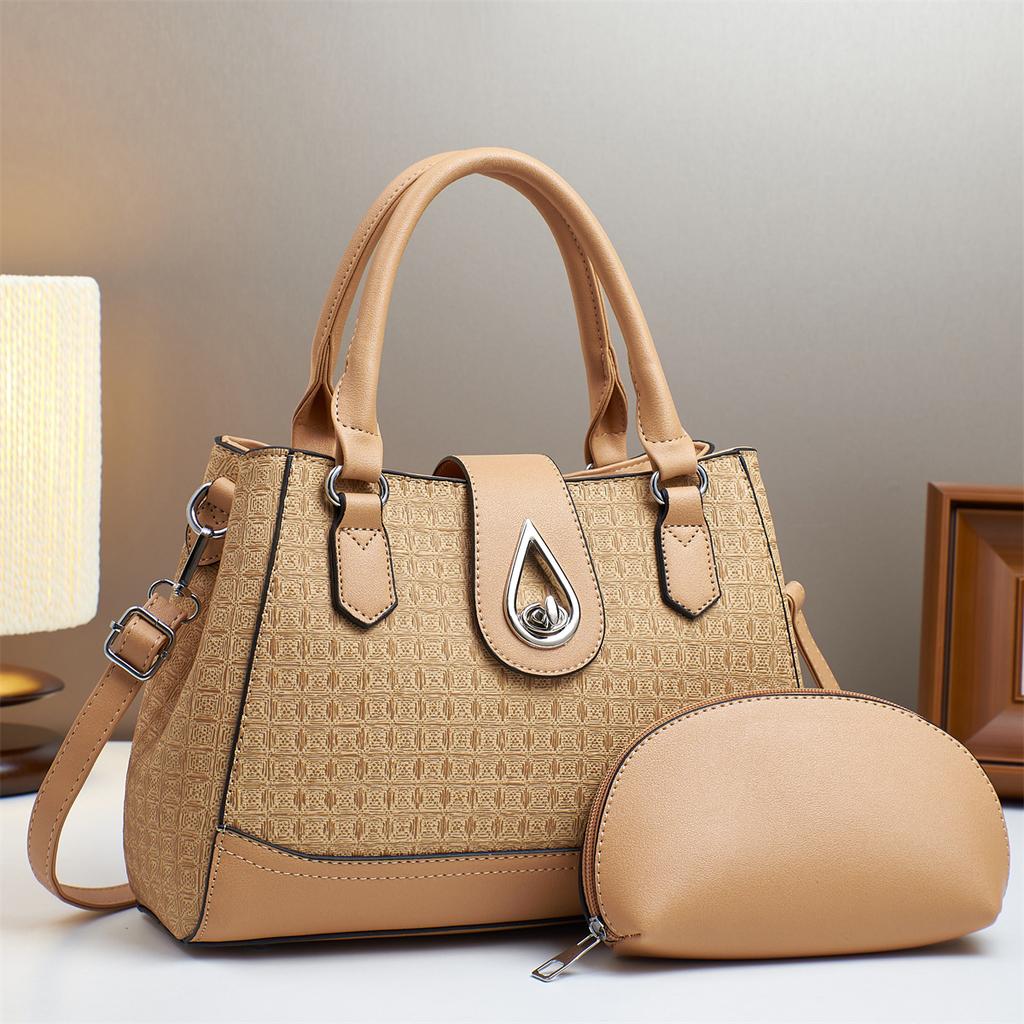 The New Large-capacity Fashion Two-piece Set of Fashion Handbags with Foreign Texture Single-shoulder Oblique Span Bag