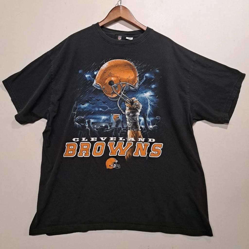 Vintage NFL Clevland Browns 3XLT XXXL Tall Short Sleeve T Shirt Big Graphic Y2K