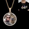 Custom Made Big Photo Medallions Gold Necklace Pendant Iced Out Cuban Men Hip Hop Picture Jewelry Gift Can Free Custom