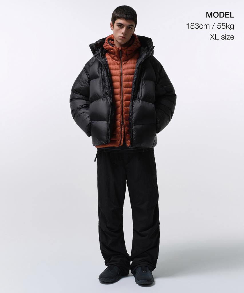 Musinsa Standard [City Leisure] Bright Hooded Down Short Padded Jacket [Black]