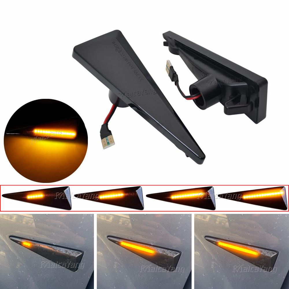 

2Pcs Car Dynamic LED Side Marker Turn Signal Light for Renault Espace MK4 Vel Satis Wind Avantime Megane 2 Scenic 2 Espace 4
