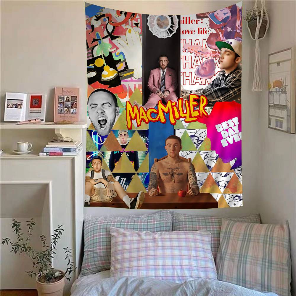 

Singer MMac Circles Miller Colorful Tapestry Wall Hanging Hippie Flower Wall Carpets Dorm Decor Japanese Tapestry 74x94cm(29x37in)