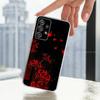 Lily Flower Red Spider Phone Case For Samsung Ultra,FE,A30,71,51,S9,10,20,Lite, S22,23,21,PIus,Transparent, Silicone