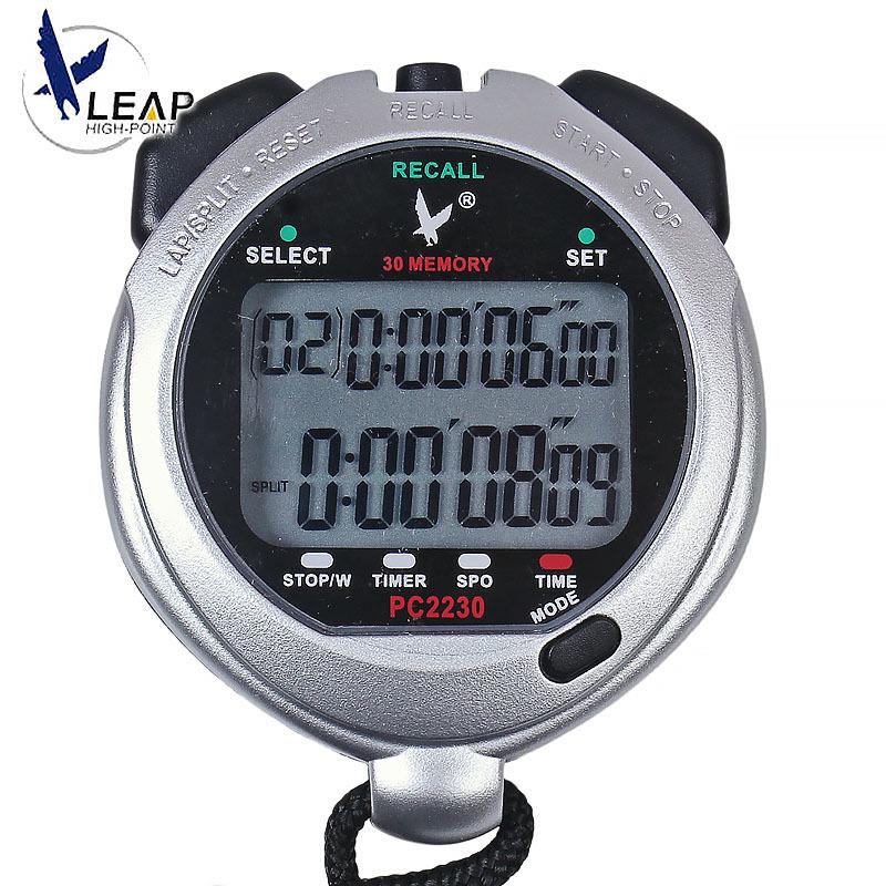 Tianfu PC2250 Professional Stopwatch & Referee Timer – Track & Field Sports & Student Fitness Watch PC2230 Dual Display, 30 Memory PC2230