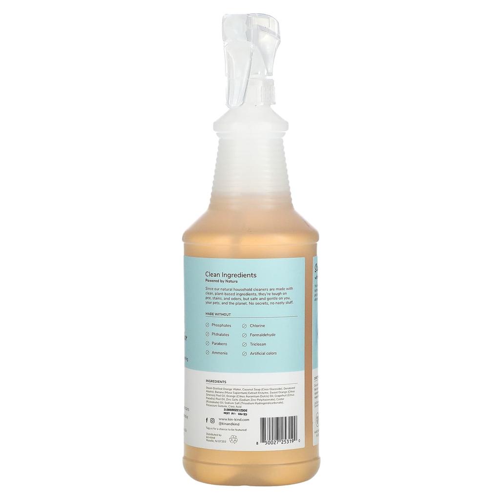 Kin+Kind Multi-Surface Urine+Stain+Odor Destroyer, Citrus, 354 Ml (32 Fl Oz)