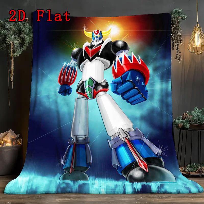 Mazinger Z 2D Flat Pattern Flannel Blanket High quality All Seasons Warmth and Comfort Perfect for Christmas Gifts.NMT0928271