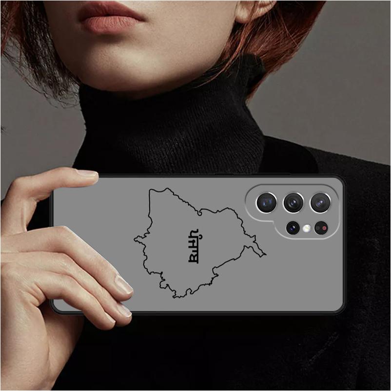 Punjab Karte Handyhülle Cover Coque Für Samsung Galaxy S24 Ultra 23 S22 Plus S21 FE S20 Note 10 Pro Note 20 lite