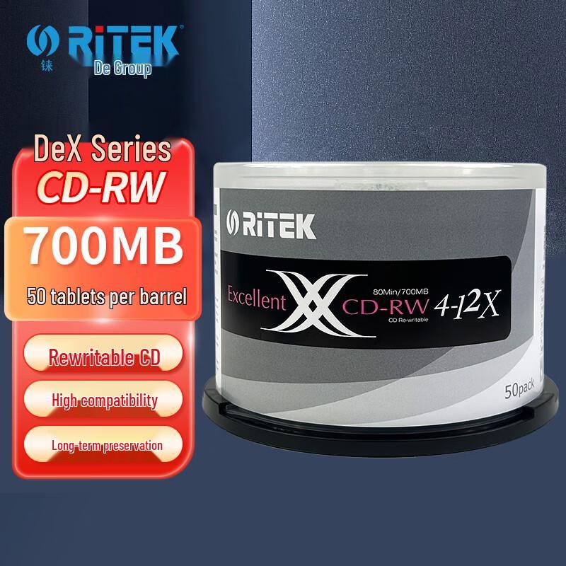Ritek CD-RW X Series 12x Blank Discs