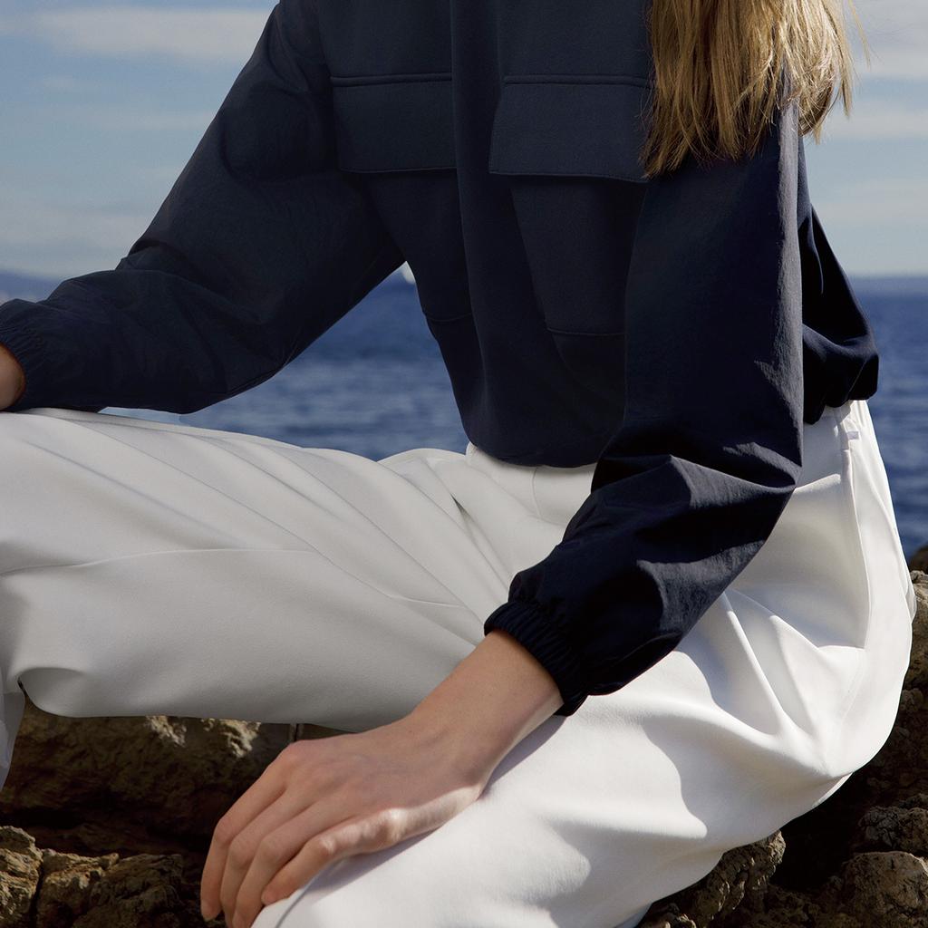 Fila Emerald Fashion Simple Solid Color Versatile Casual Pants Women Bottoms Cloud-White F11W524803F-WT