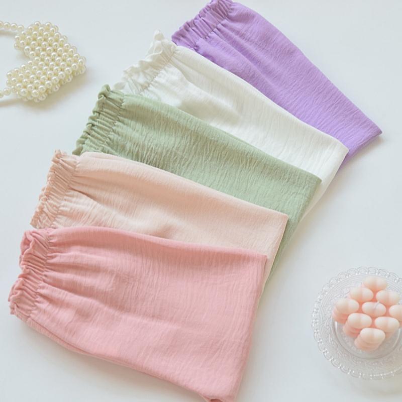 Children's Lantern Pants For Girls Boys Summer Thin Loose Simple Solid Color Kids Trousers Casual Baby Boy Girl Beach Pant