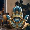 New Evil Eye Palm Sculpture Evil Eye Hands Decorative Sculpture Home Decor Statue Figurine Ornament for Bookshelf Desk Mantel