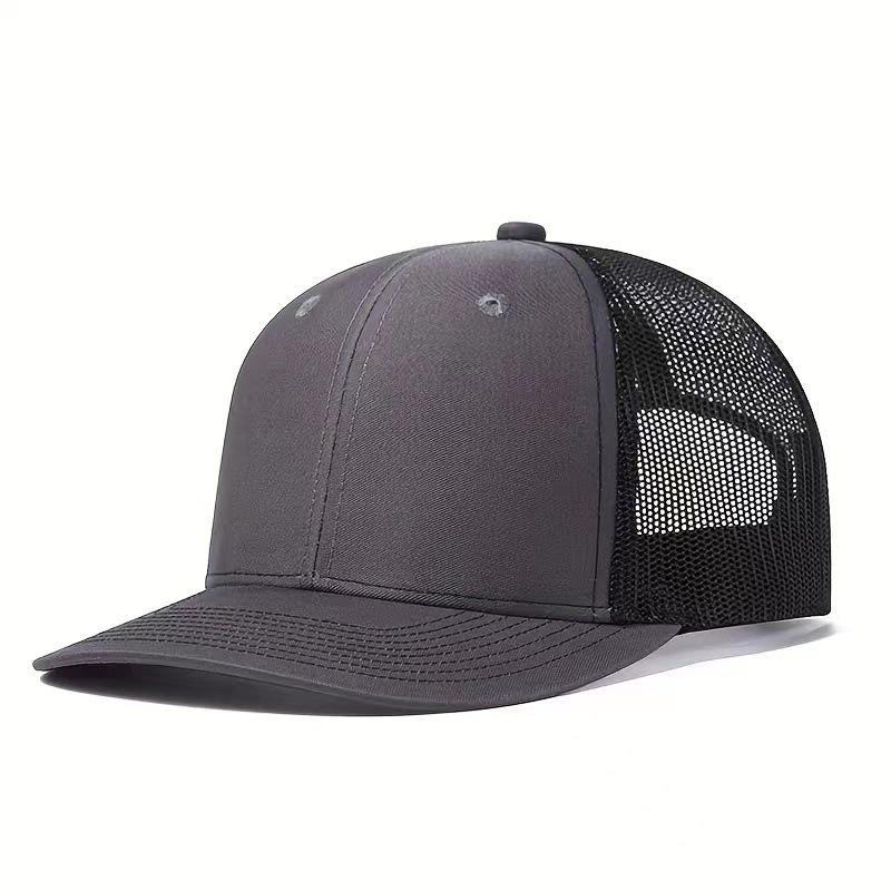 Trucker Hat Cotton Plain Mesh Sports Cap Embroidery Patch Custom Logo Blank Mesh Snapback Gorras 112 Truck Driver Cap