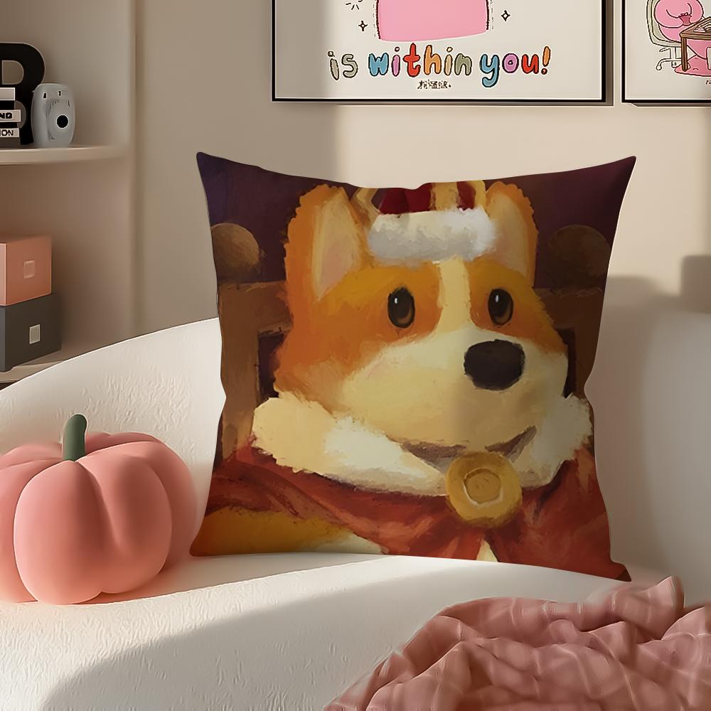 Cartoon Character PParty Animals Cushion Cover Pillowcase Short Plush Invisible zipper Room Sofa Cushion Cover