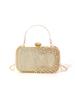 Diamond Evening Clutch For Women Wedding Mini Purse Chain Shoulder Bag Small Hollow Out Flowers Crystal Party Handbag