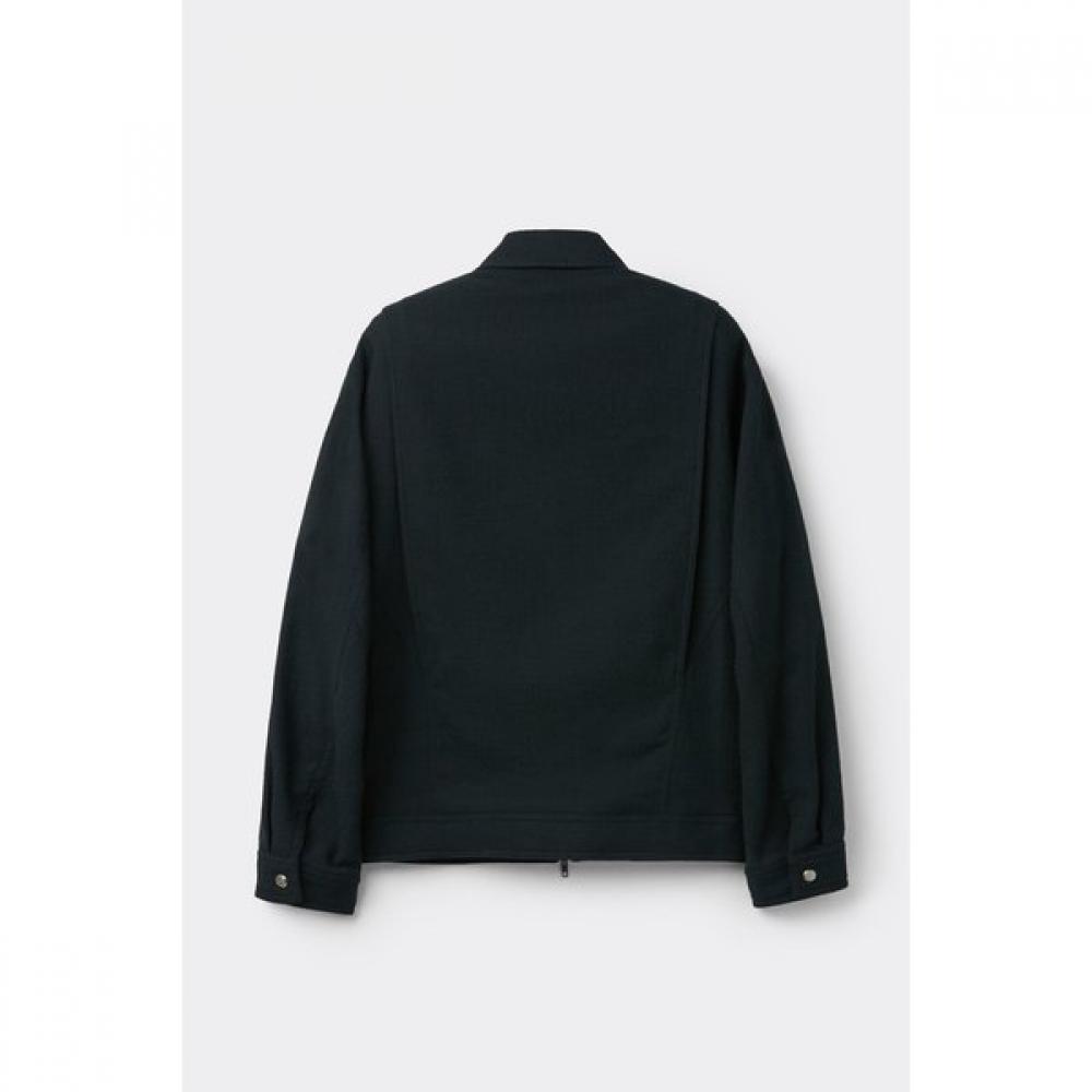 Customellow Zip Up Jacket Black Tweed Cwjaa25501bkx