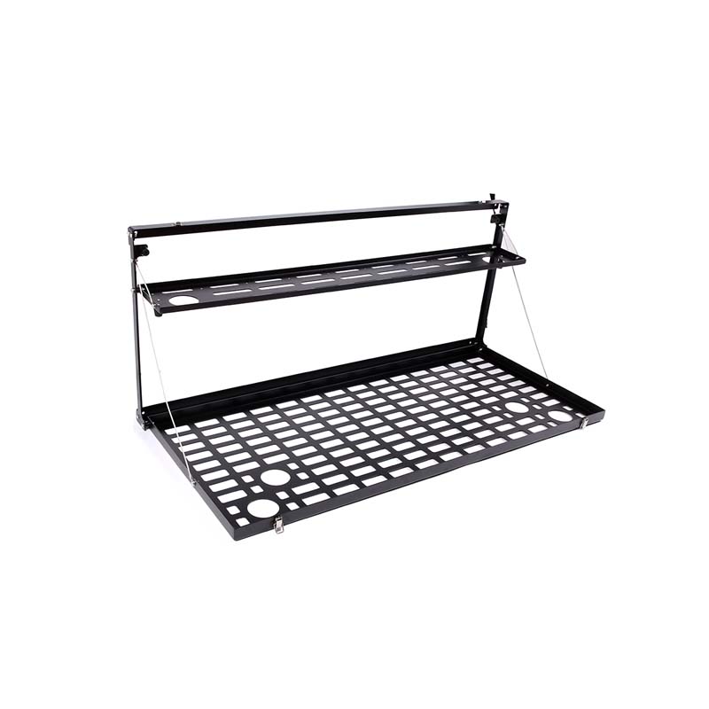

Aluminum alloy Car Tailgate Luggage Carrier folding storage shelf Tailgate Table For Toyota FJ Cruiser 2007-2026 Car Accessories чёрный