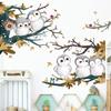 New 30*90*2Pcs Cartoon Cute Animal Owl Waterproof Decals Kindergarten Classroom Children's Room Decoration Wall Stickers