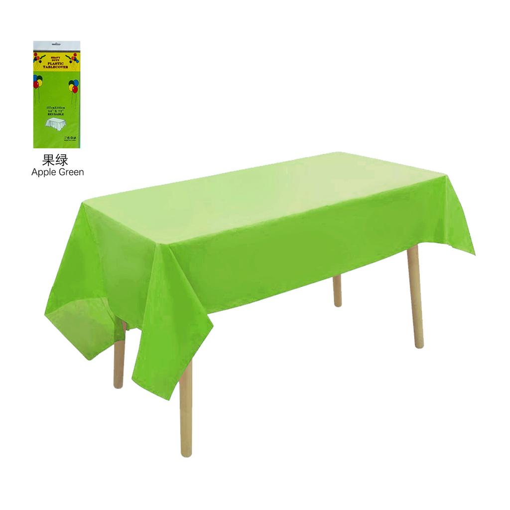 12 Colors Available Solid PEVA Anti-Wrinkle Disposable Rectangular Tablecloth, Suitable for Indoor And Outdoor Parties, Picnics, Birthdays, Weddings