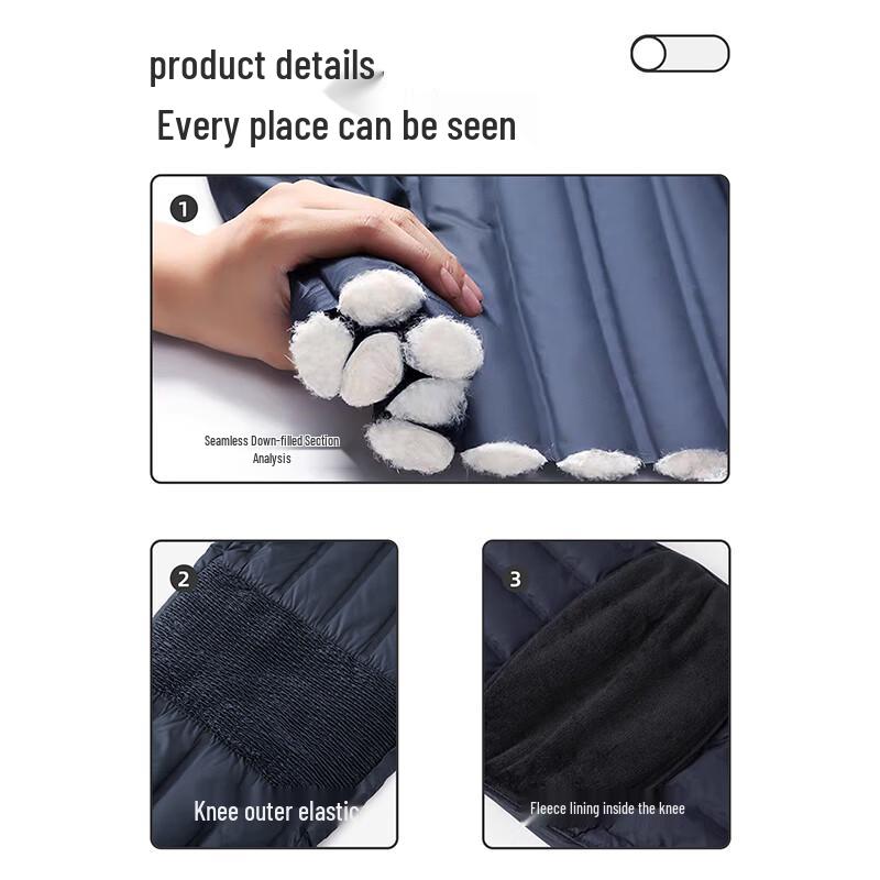 SNOWFLYING Men's Mid-Aged & Elderly Thickened Down Thermal Pants