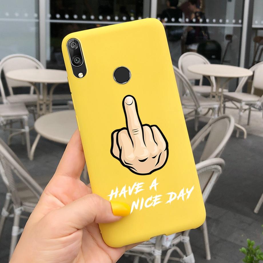 For Huawei Y7 2019 Case Soft TPU Phone Case Y 7 2019 Cover for Huawei Y7 Prime 2019 Silicone Coque Funda Matte Skily Back Shell
