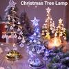 Christmas Crystal Christmas Tree Lights Battery Operated LED Lights Table Top Artificial Mini Crystal Christmas Tree Decoration
