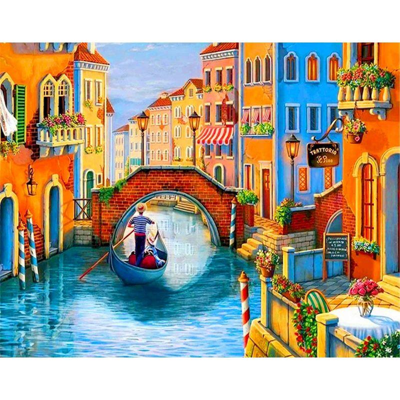 CHENISTORY Paint By Number Kit Abstract On Canvas For Adults Wall Art Picture Scenery Oil Acrylic Painting Home Decoration Gifts