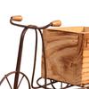 Flower Basket European Style Decoration Handmade Iron Wood Storage Box Unique Container for Wedding
