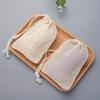 1/3/5pcs Natural Cotton Linen Foaming Soap Bag Saver Net Mesh Massage Exfoliator Pouch Bathing Bubble Maker Cleaning Tool