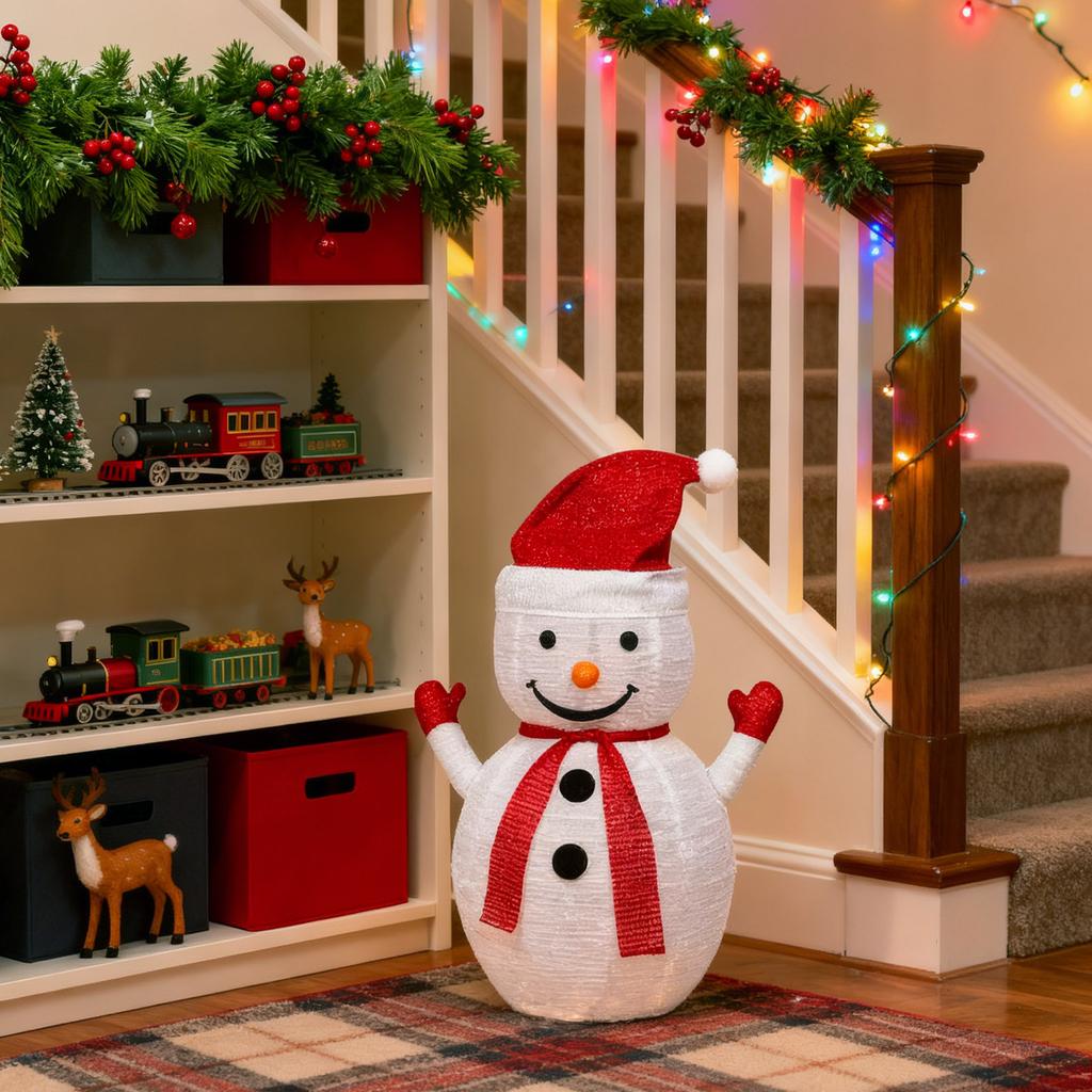 Lighted Snowman Christmas Yard Decorations For Indoor Outdoor Xmas Garden Front Porch Patio Holiday Decor Display