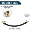 TUCKBOLD Car Tire Inflator Extension Tube 0.305"x32TPI Durable Air Pump Extension Hose Adapter Tire