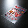 AAAKV1 For Honda Reflective Motorcycle Stickers Waterproof Vinyl Decals For Motorbike Helmet Fuel Tank Bike