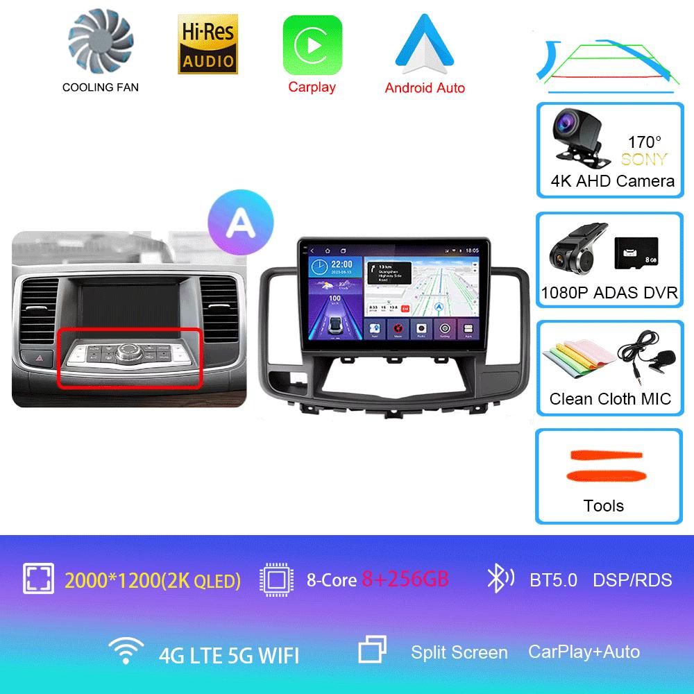 Android 14 Car Radio For Nissan Teana J32 2008 - 2013 Multimedia Video Player Navigation stereo GPS