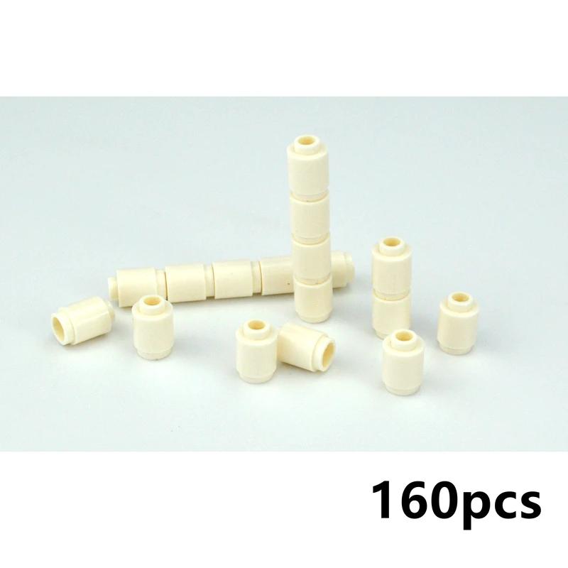 160pcs MOC Building Blocks 3062 1*1 Round Brick Cylinder Bricks Children Toys City Creative Bricks Part DIY Accessories Toys