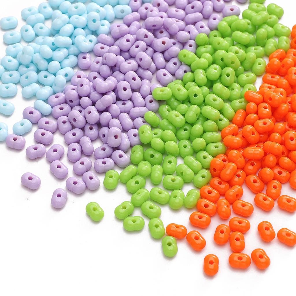 Handmade Bracelet Beads 8x5mm Solid Color Beads Light Peanut Beads Acrylic Millet Beads Loose Beads Beads Handmade Diy Accessories Strings Bracelets