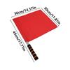 Bandierine da arbitro 2 pezzi a manovella rossa Attrezzatura da giudice di gara stradale per calcio pallavolo sport campo da calcio Giudice di gara