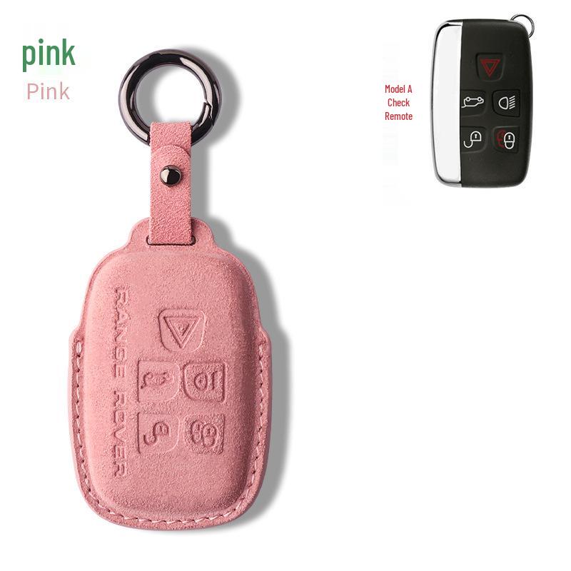 Nubuck Leather Key Case for Range Rover Models (Sport, Evoque, Defender, Discovery Sport, Velar, Freelander)