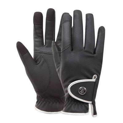 EQULIBERTA Thinsulate Winter Kunstleder Handschuhe, Schwarz, Mittel, EQ-GR-1884-BK-M
