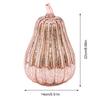 Glass Pumpkin Lanterns Battery Operated Halloween Pumpkin Lights LED Twinkling Lamp W/ Timer Halloween Decorations Desk Ornament