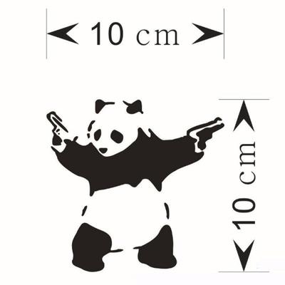 POTAN Sports Panda Car Sticker Kung Fu Panda Funny Styling Auto Window Bumper Decoration Decals 10x10cm