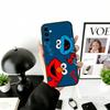 Cut Cartoon C-Cookies Monster Phone Case Black Silicone Soft For Samsung Galaxy A73,A72,A71,A70,A53,A52,A51