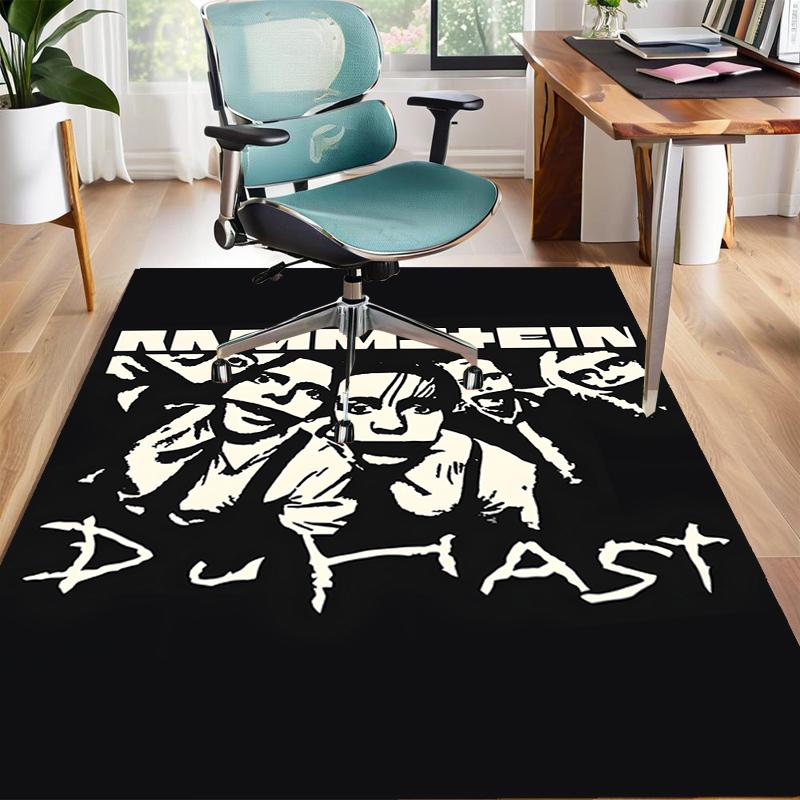 1 Stück Rammstein1 Design Teppich - Rutschfest, Weich & Gemütlich Fußmatte für Wohnzimmer, Schlafzimmer, Büro - Innen-/Außenbereich Dekorteppich