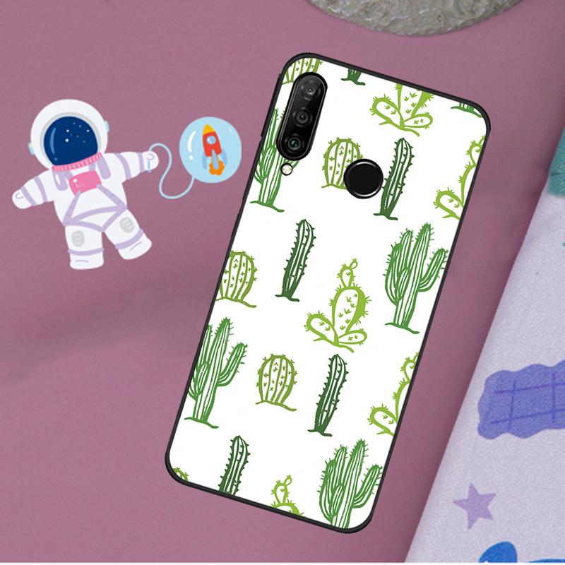 

Cactus Pattern For Huawei Nova 11i 7i 8i 12i 12s Y73 Y70 Y90 Y60 Y72 Y61 Y91 9 10 SE P40 Lite P30 Pro Case For Huawei P20 Lite