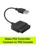 Controller Adapter for PS2 Controller Connect to PS3 Console PS2 Gamepads to PC Game Player Convertor Cable without Driver