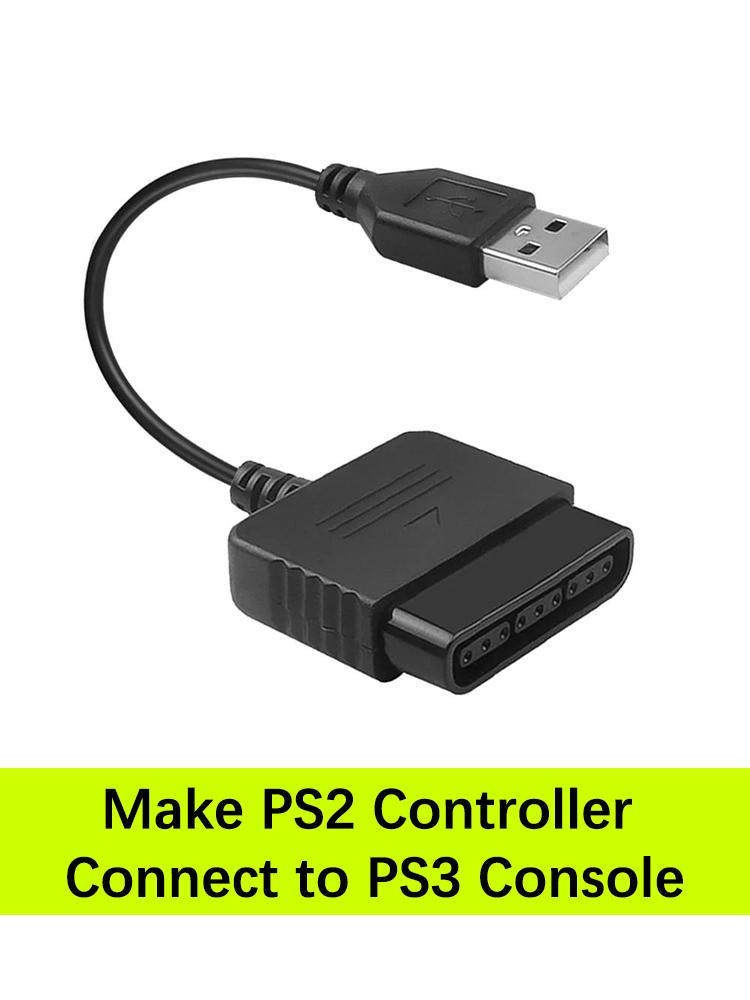 Controller Adapter for PS2 Controller Connect to PS3 Console PS2 Gamepads to PC Game Player Convertor Cable without Driver