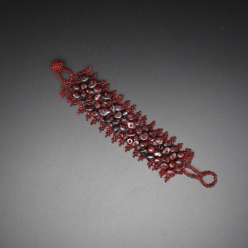 Handmade Bohemian Ethnic Style Beaded Bracelet With Natural Stone Chips Hollow Seed Beads Women Men